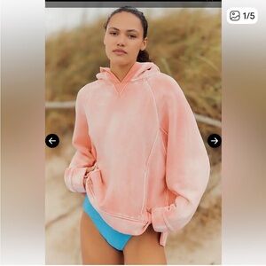 Anthropologie Daily Practice Pink Hoodie